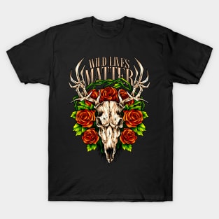 Wild Lives Matter, Deer skull T-Shirt